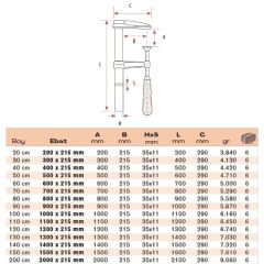 BULUT Uzun Çeneli İşkence 40 cm - 400x215 mm