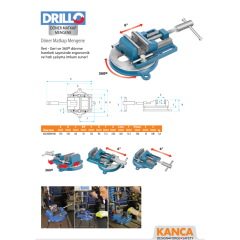 Kanca Döner Matkap Mengene 100 mm