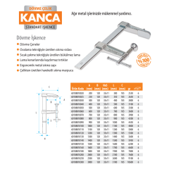 Kanca Dövme Çelik İşkence 130 cm 1300x120mm