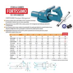 Kanca FORTISSIMO Tesviyeci Mengenesi 125 mm