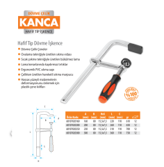 Kanca Hafif Tip Dövme İşkence 30 cm 300x80 mm