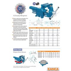 Kanca K2 Tesisatçı Mengenesi 160 mm