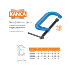 Kanca Kazancı Dövme Çelik İşkence 250 mm