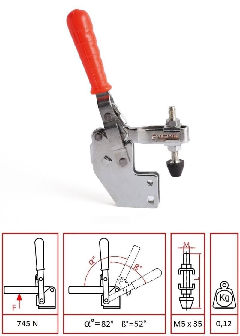 Enigma Alın Taban Clamp Dikey Bağlantı Elemanı 1101 P