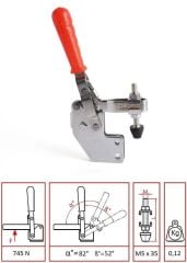 Enigma Alın Taban Clamp Dikey Bağlantı Elemanı 1103 P